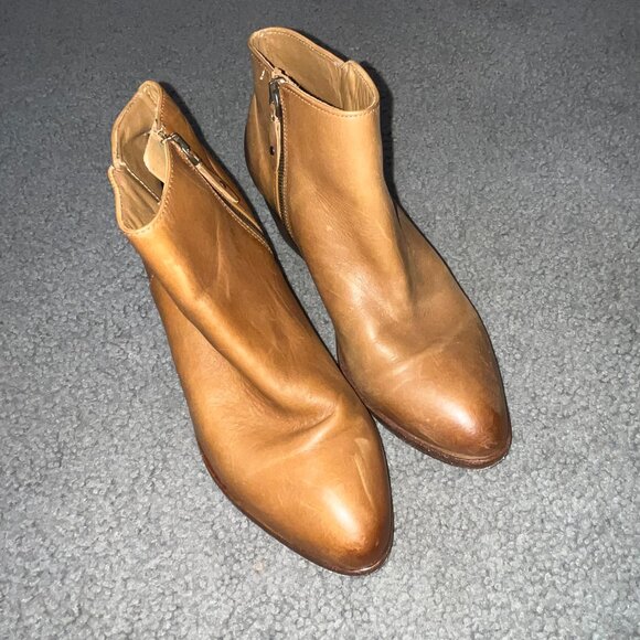 THURSDAY BOOT CO. DOWNTOWN WOMEN'S HANDCRAFTED  ANKLE BOOTIE TOFFEE LEATHER  8.5 - Picture 1 of 12